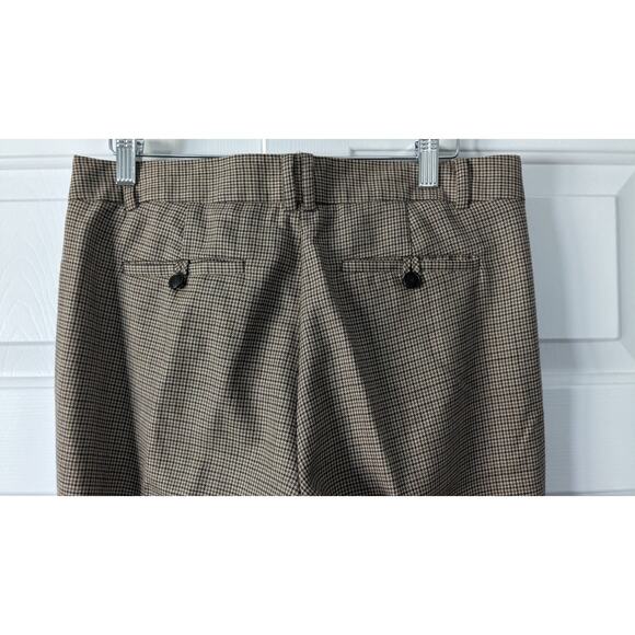 J. Crew Brown Herringbone Wool Favorite Fit Pants - Picture 4 of 5